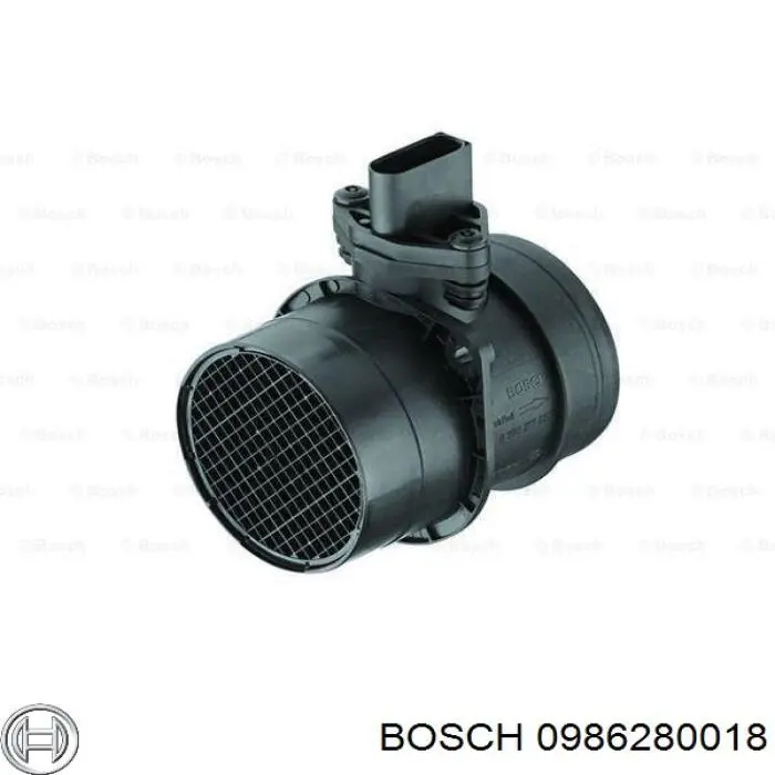 0986280018 Bosch sensor de flujo de aire/medidor de flujo (flujo de aire masibo)