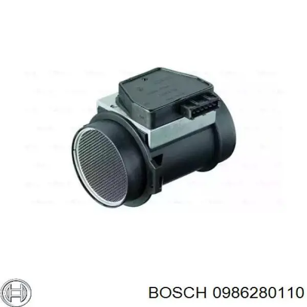 0986280110 Bosch sensor de flujo de aire/medidor de flujo (flujo de aire masibo)