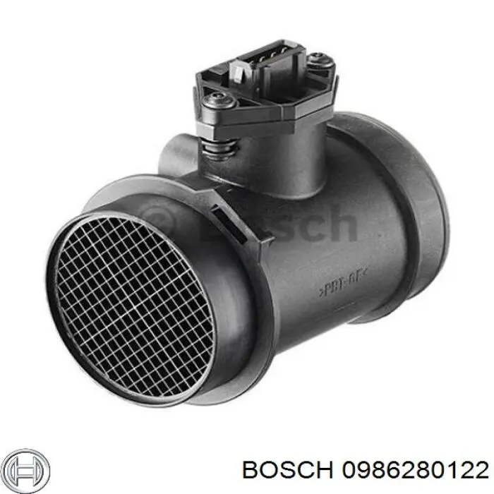 0986280122 Bosch sensor de flujo de aire/medidor de flujo (flujo de aire masibo)