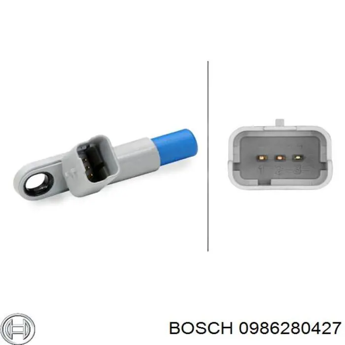 Sensor de árbol de levas 0986280427 Bosch