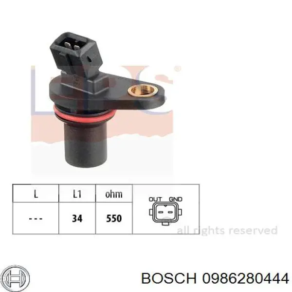 Sensor de posición del árbol de levas Ford Mondeo 1 GBP