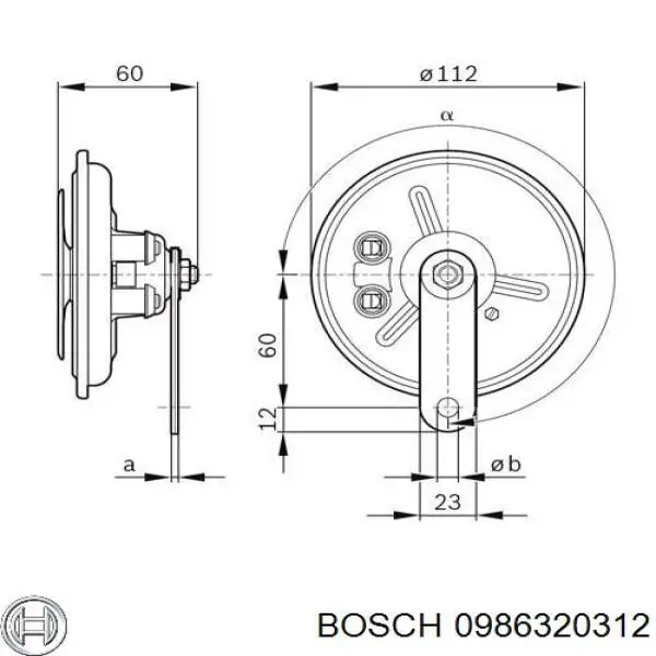 0986320312 Bosch bocina