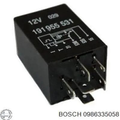 Relé de intermitencia del limpiaparabrisas Opel Astra 51, 52, F35, M35