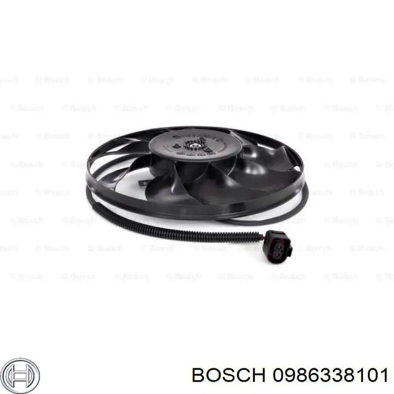 Ventilador (rodete +motor) refrigeración del motor con electromotor completo BOSCH 0986338101