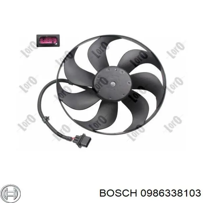 Ventilador del motor 0986338103 Bosch