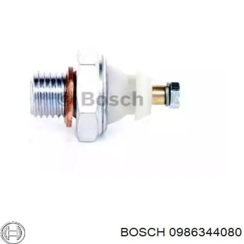 0 986 344 080 Bosch sensor de presión de aceite
