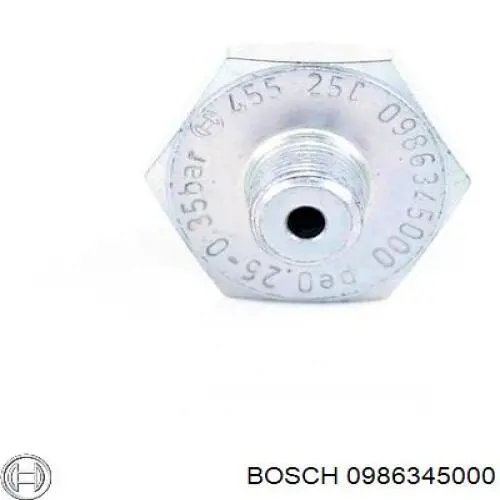 0986345000 Bosch Indicador de presión del aceite