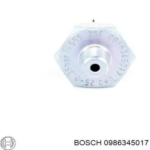 0986345017 Bosch sensor de presión de aceite