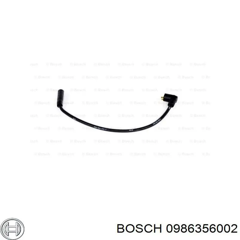 0986356002 Bosch cable de encendido, cilindro №4