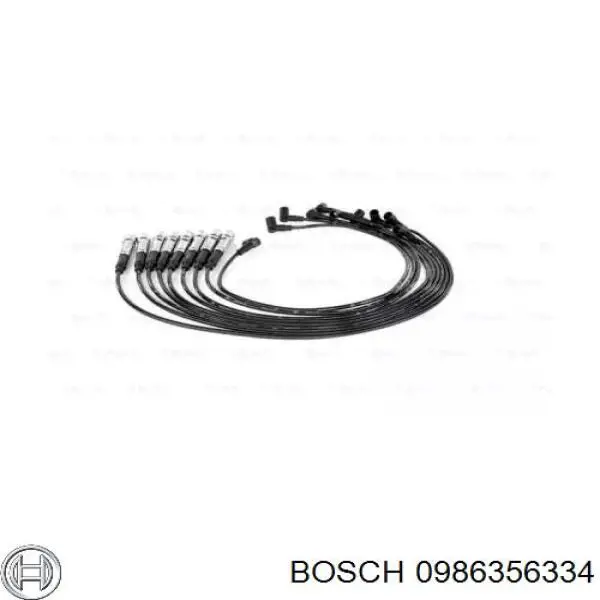 0 986 356 334 Bosch cables de bujías