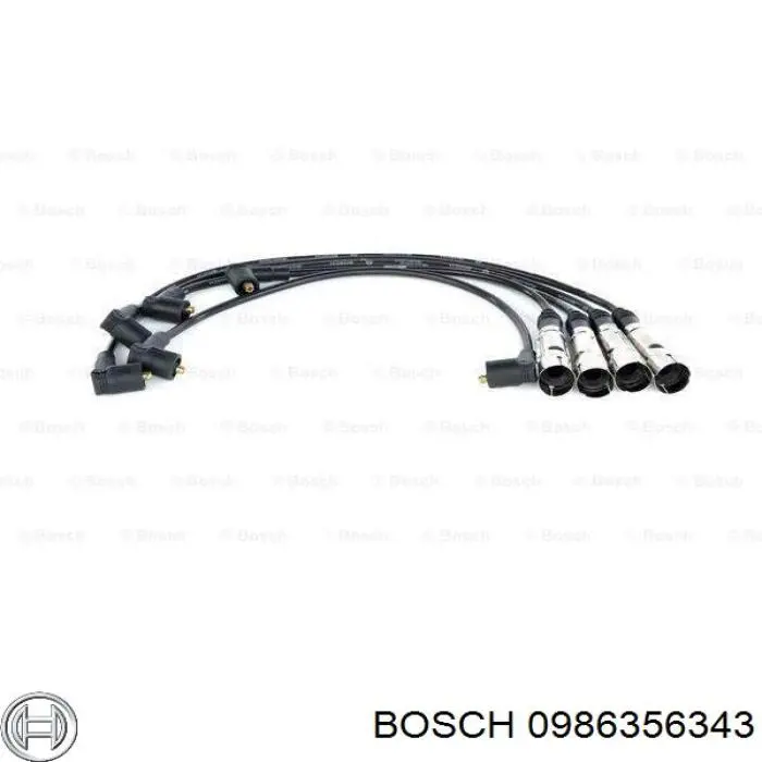 0986356343 Bosch cables de bujías