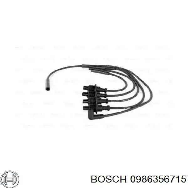 0 986 356 715 Bosch juego de cables de encendido