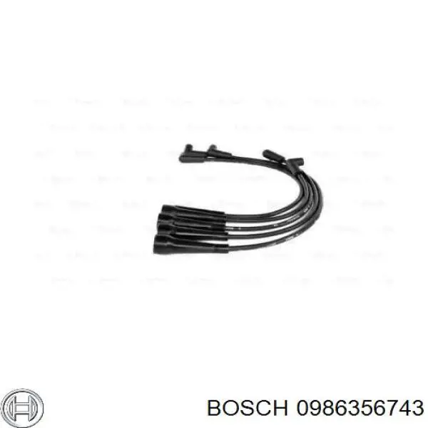 Cables de bujías 0986356743 Bosch