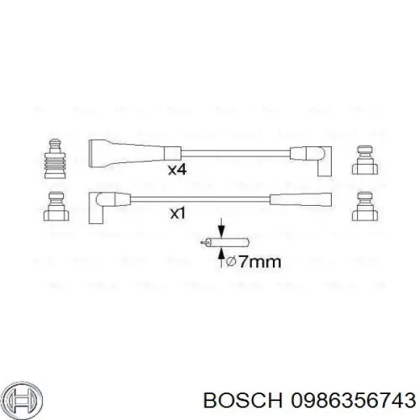 Cables de encendido Bosch 0986356743