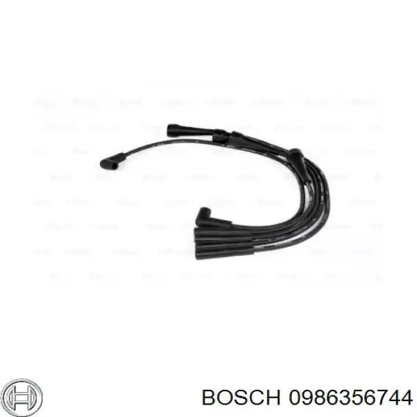 0986356744 Bosch cables de bujías