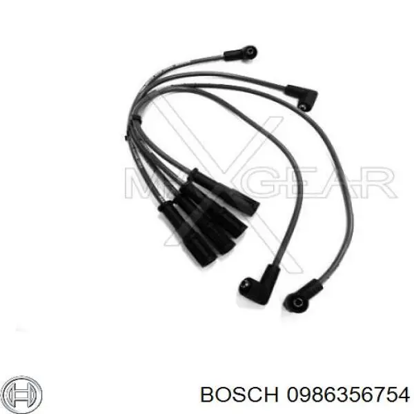 0 986 356 754 Bosch cables de bujías
