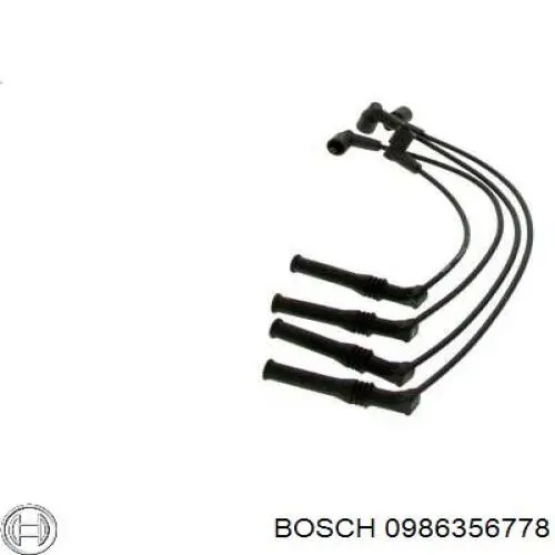 0 986 356 778 Bosch juego de cables de encendido