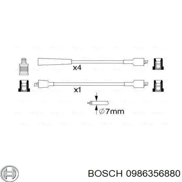 Cables de bujías 1202497 Ford