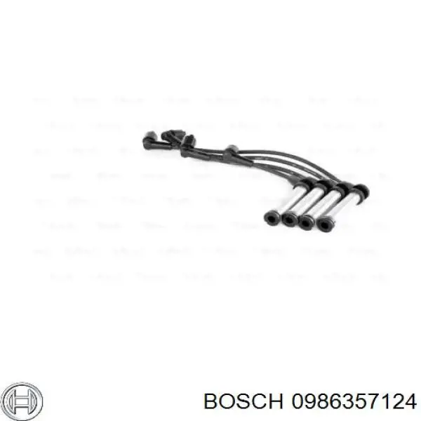 0986357124 Bosch cables de bujías