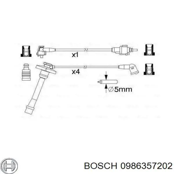 Cables de encendido Bosch 0986357202