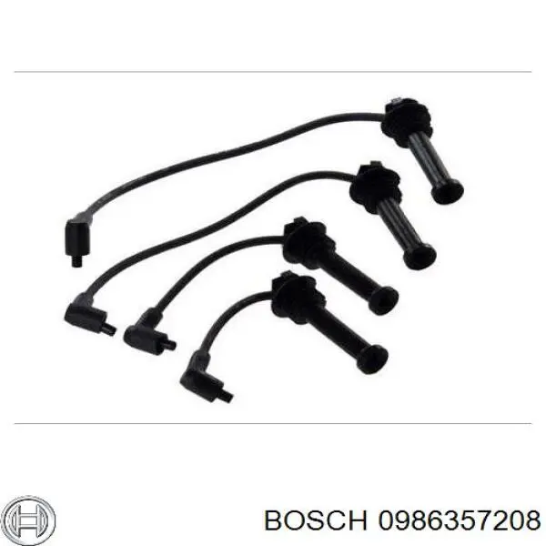 0986357208 Bosch juego de cables de encendido