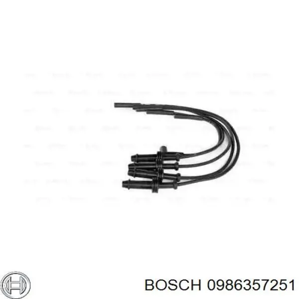 0986357251 Bosch juego de cables de encendido