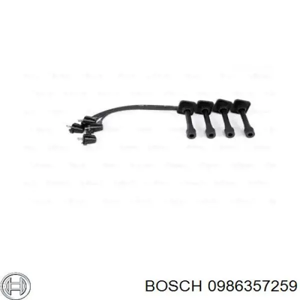 0986357259 Bosch cables de bujías