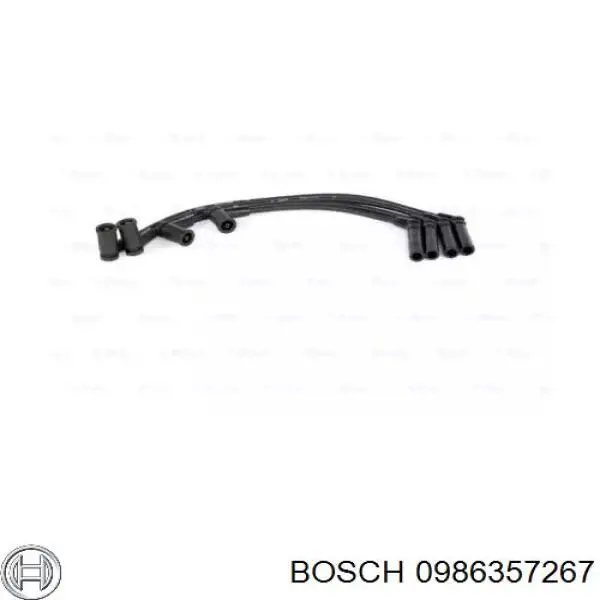 0 986 357 267 Bosch cables de bujías