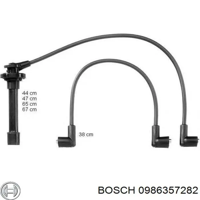 0986357282 Bosch juego de cables de encendido