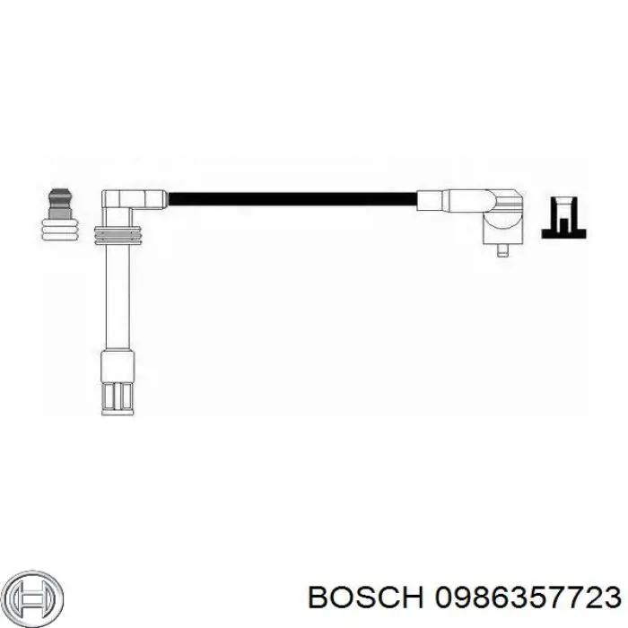 0986357723 Bosch juego de cables de encendido