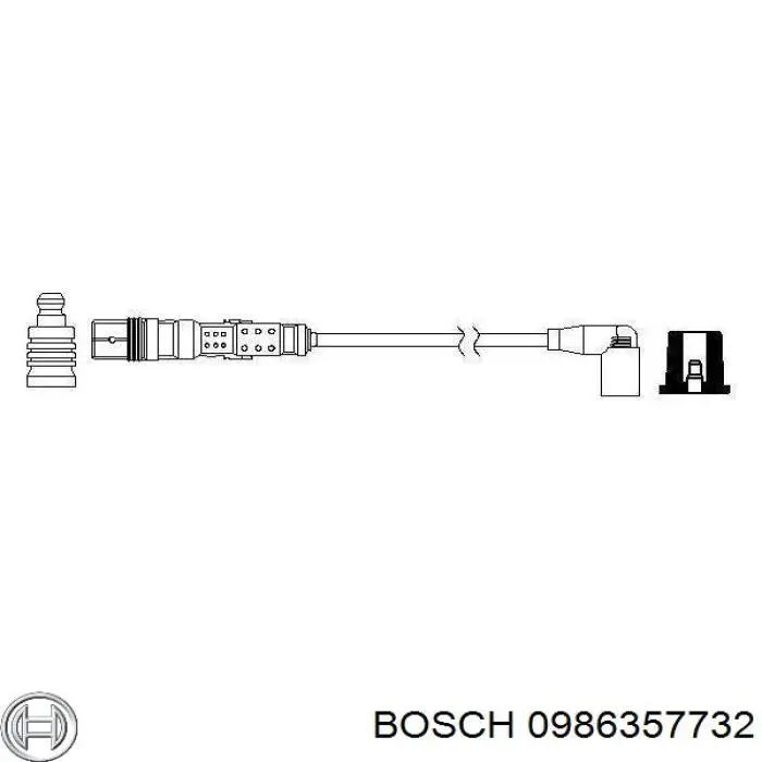 0986357732 Bosch cable de encendido, cilindro №5