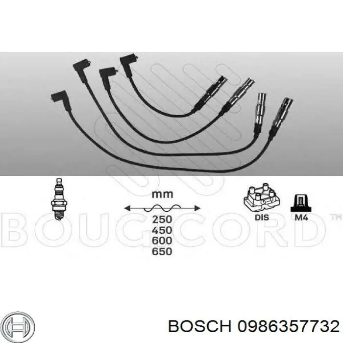 Cables de encendido Bosch 0986357732