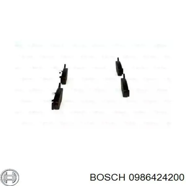 0986424200 Bosch pastillas de freno delanteras