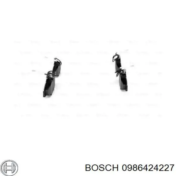 0986424227 Bosch pastillas de freno delanteras