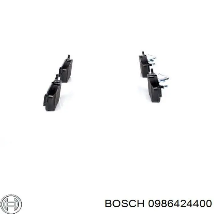 0986424400 Bosch pastillas de freno delanteras