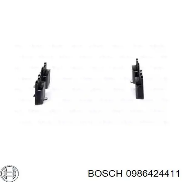 0986424411 Bosch pastillas de freno delanteras