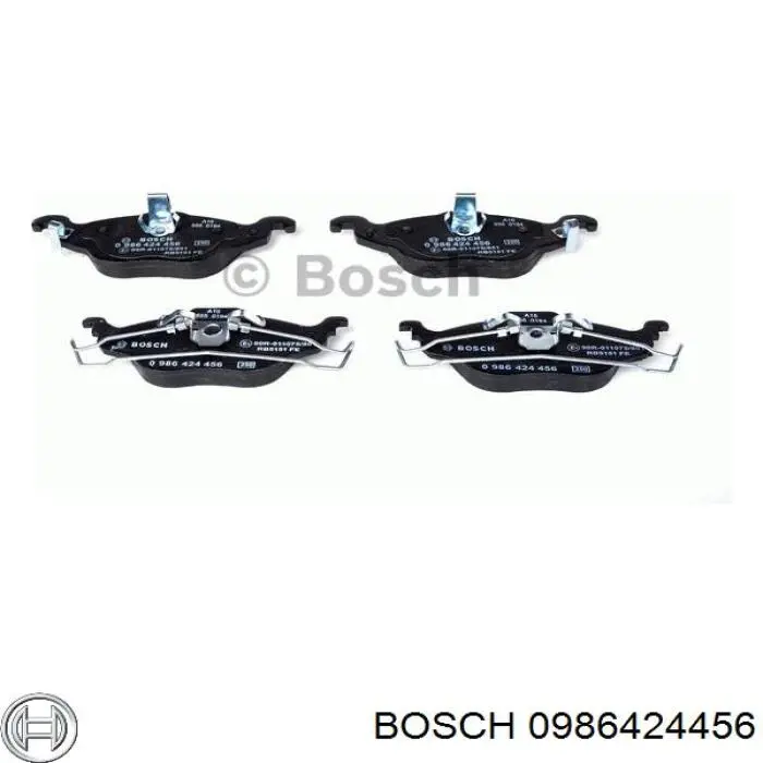 Pastillas de freno 0986424456 Bosch