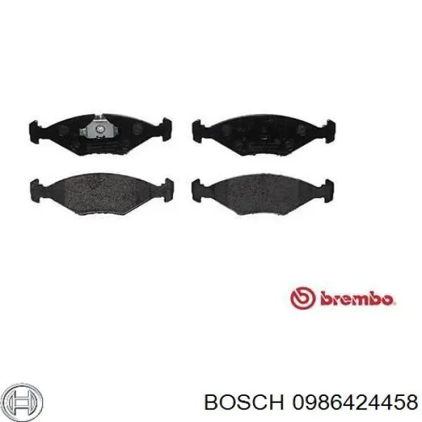 0986424458 Bosch pastillas de freno delanteras