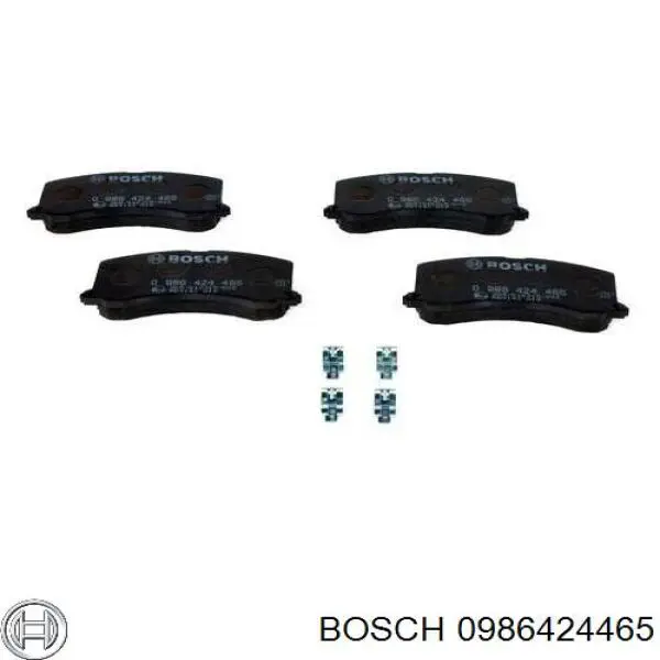 0986424465 Bosch pastillas de freno delanteras