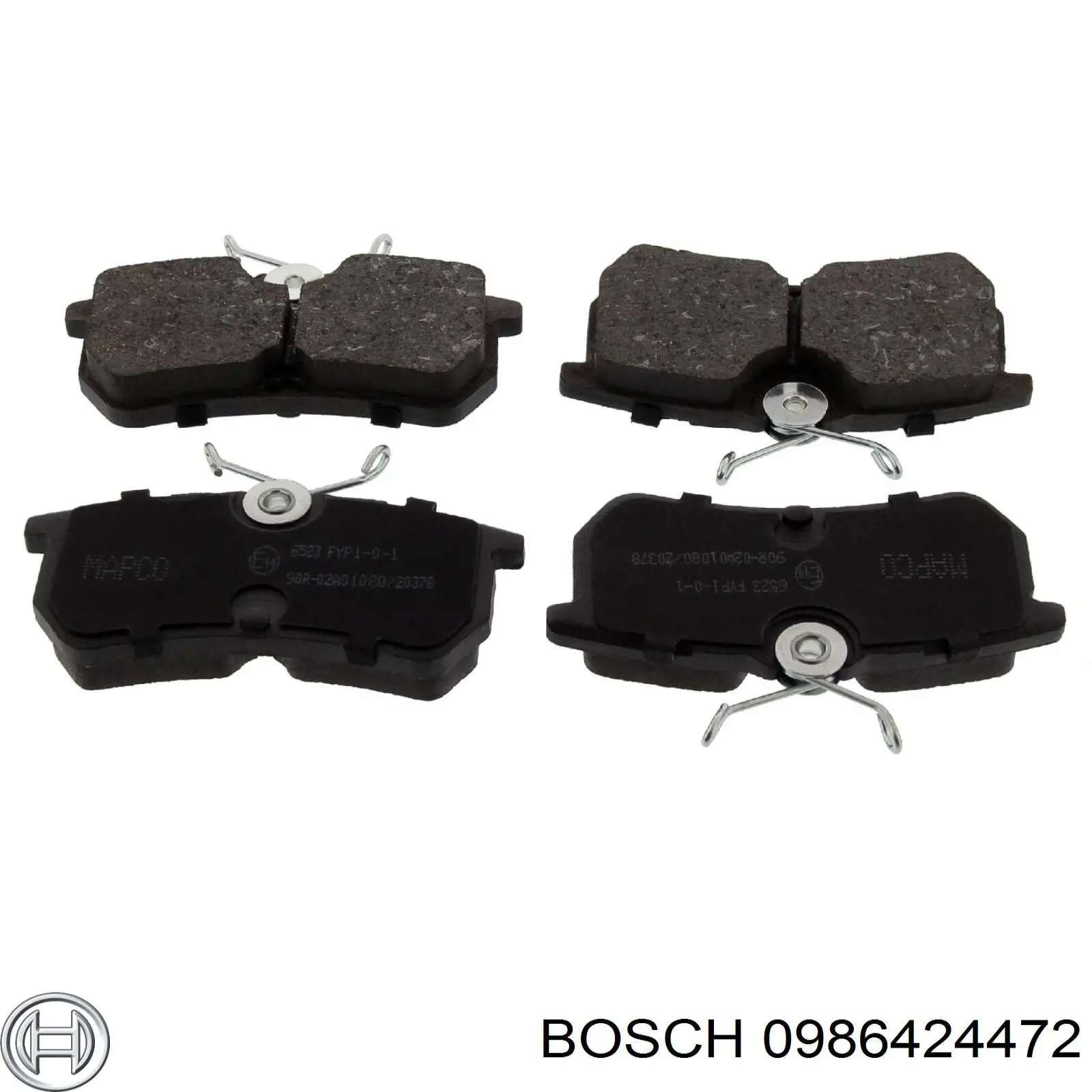 0986424472 Bosch pastillas de freno traseras