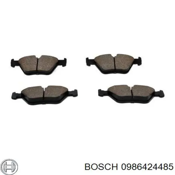 0986424485 Bosch pastillas de freno delanteras