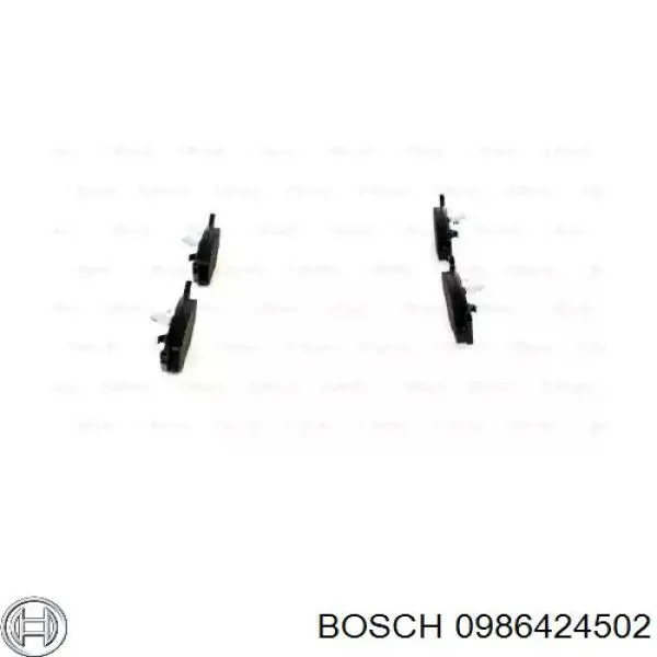 0986424502 Bosch pastillas de freno delanteras