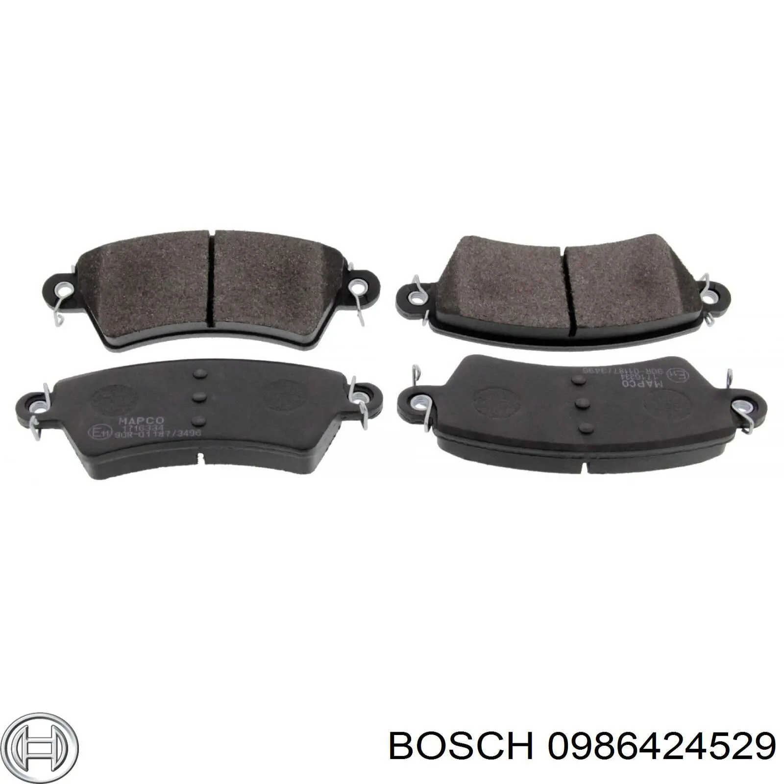 0986424529 Bosch pastillas de freno delanteras