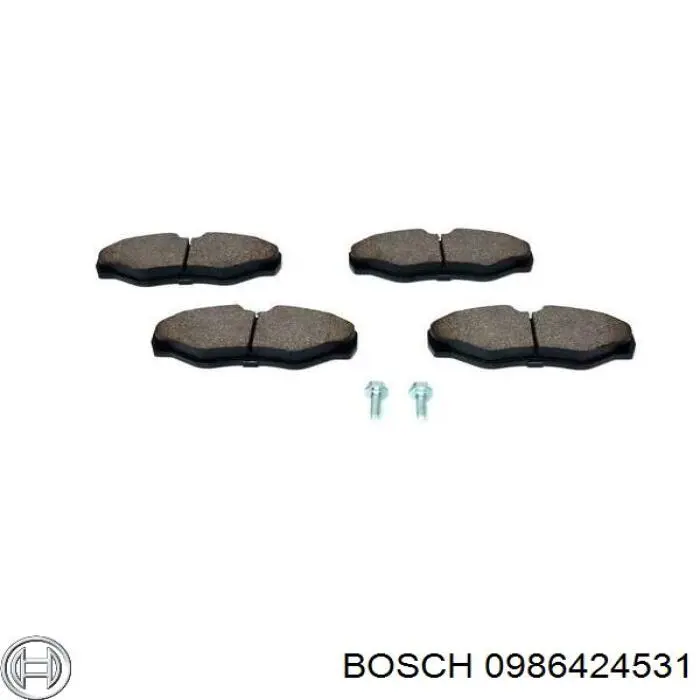 0986424531 Bosch pastillas de freno delanteras