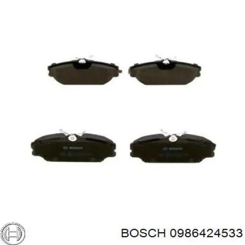 Pastillas de freno delanteras Renault Laguna 1 B56, 556