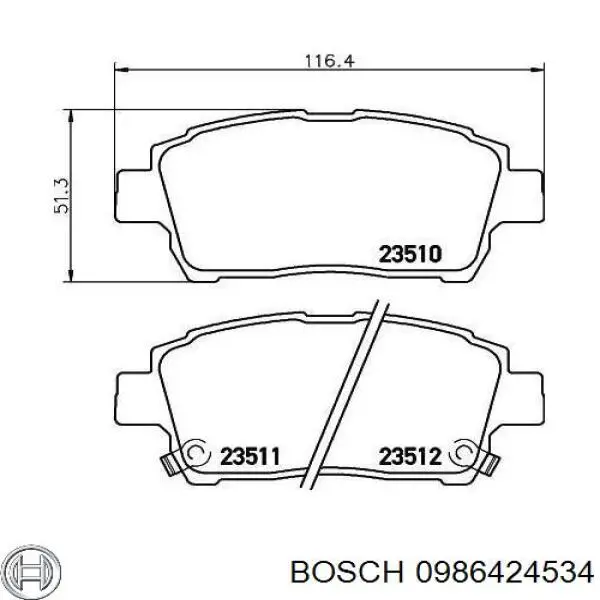 Pastillas de freno delanteras Toyota Prius NHW20