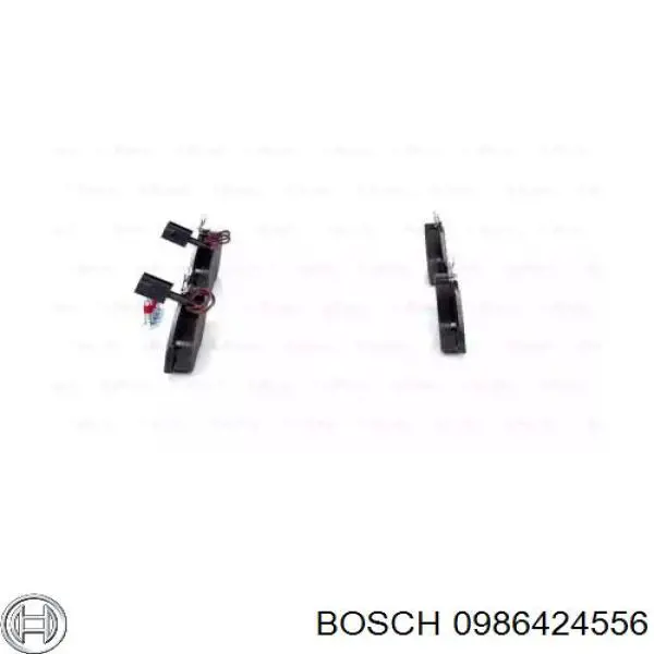 0 986 424 556 Bosch pastillas de freno delanteras