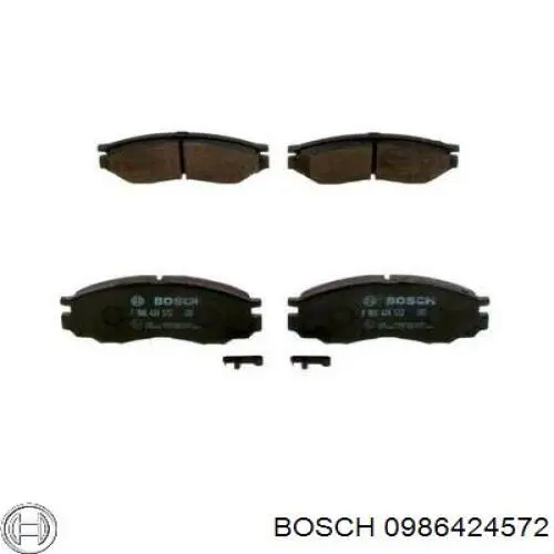 Pastillas de freno 0986424572 Bosch