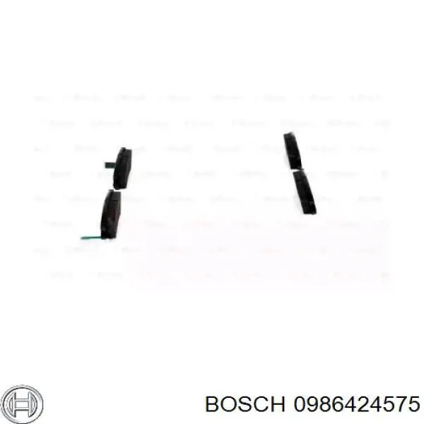 0986424575 Bosch pastillas de freno delanteras