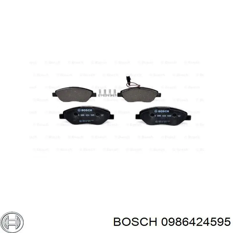 Comprar 0986424595 Bosch Pastillas delanteras de freno